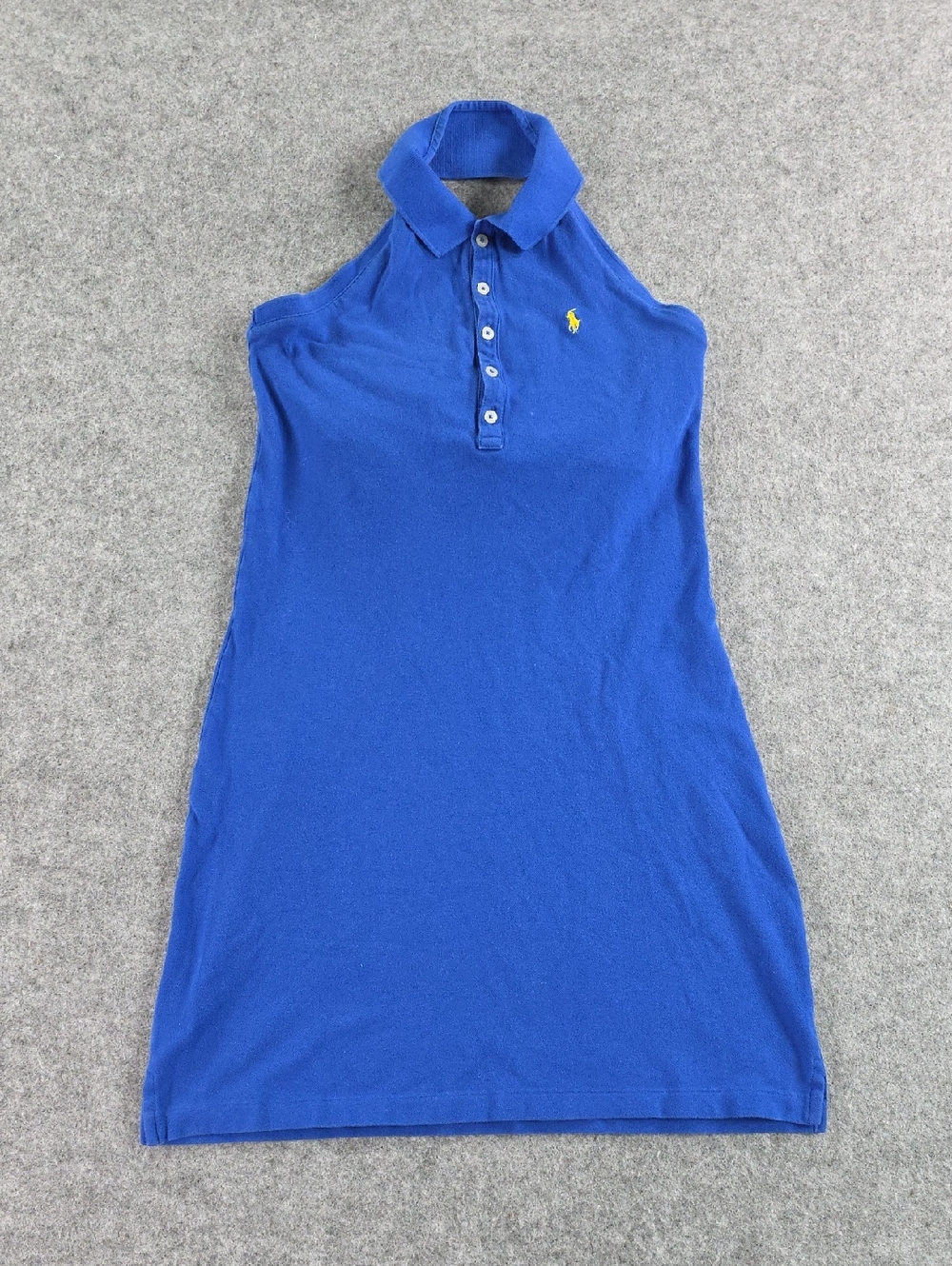 Women's Ralph Lauren Royal Blue Sleeveless Polo Dress Small